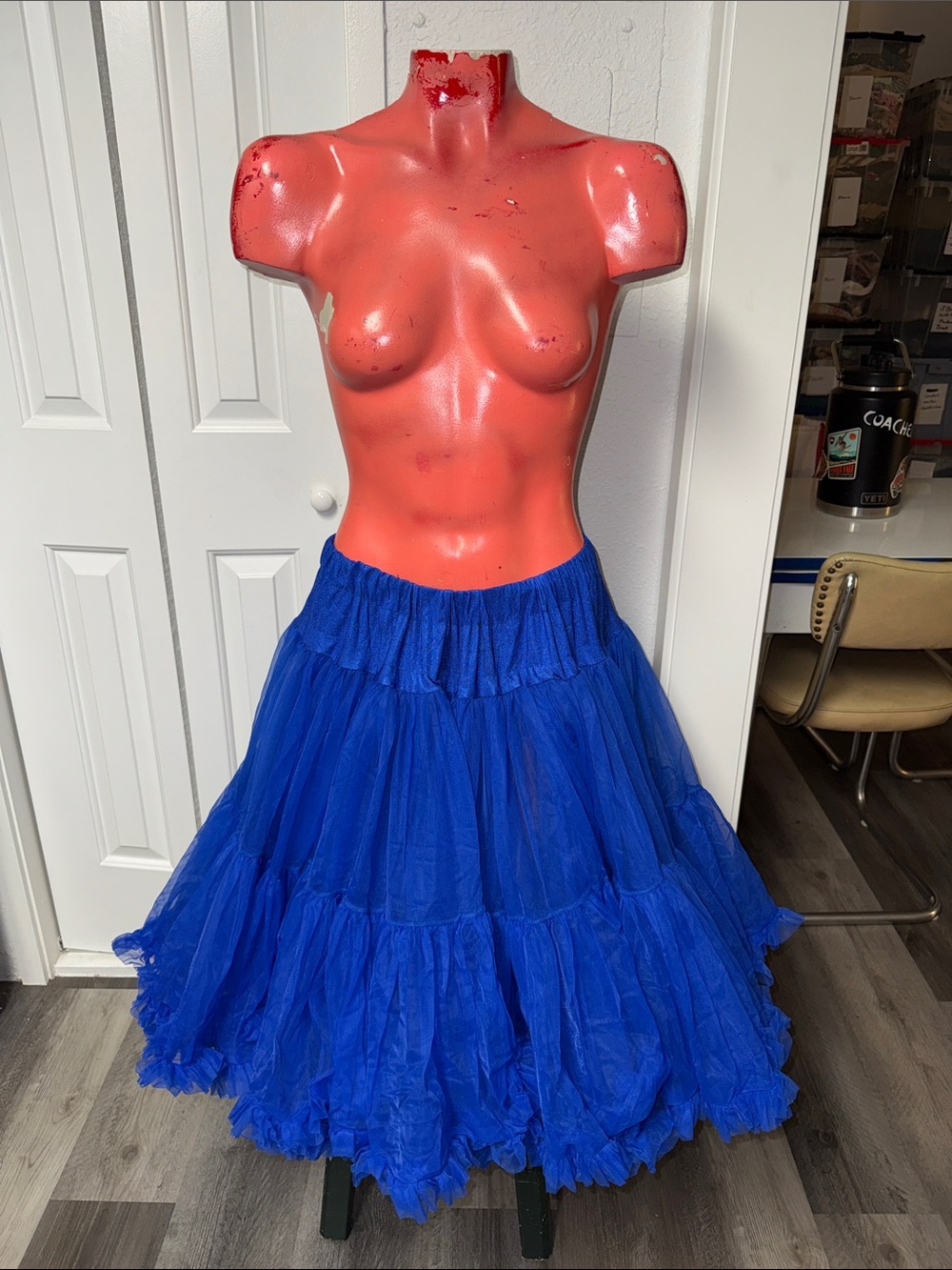 Vintage Malco Modes tiered ruffle skirt